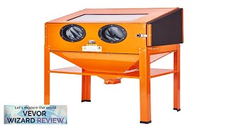 VEVOR 60 Gallon Sandblasting Cabinet 40120PSI Sand Blasting Cabinet with Stand Heavy Review [upl. by Emmery]