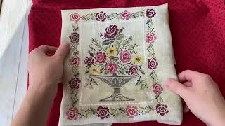 54🪡 Закончила Blooming bouquet 4 продолжаю Reflets de Soie новый старт Needlework Press [upl. by Esorbma]