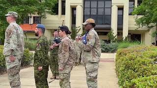 The US Air Force and Royal Canadian Air Force held a retreat ceremony at Maxwell Air Force Base [upl. by Sudhir511]