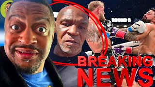 BREAKING Mike Tyson RESPONDS To Jake Paul KO Mike Perry [upl. by Dnumde]