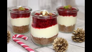 Dessert im Glas mit Spekulatius und Himbeeren [upl. by Michiko]