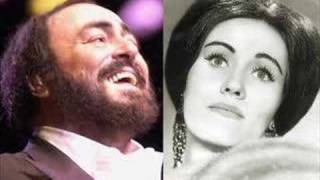 Luiciano Pavarotti amp Joan Sutherland  Parigi o cara [upl. by Sihunn875]