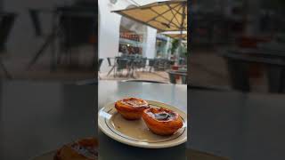 The best breakfast in Lisbon  Pastel de Nata  Belem lisbon portugal belem pasteldenata [upl. by Enimsay]