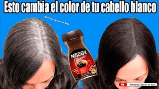 TINTE NATURAL CON CAFÉ PARA QUE TU CABELLO BLANCO SE VUELVA [upl. by Studner]