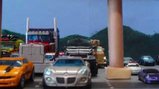 Transformers Stop motion Prime vs Bone Crusher v20 Preview [upl. by Brebner590]