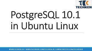 How to Install PostgreSQL 10 on Ubuntu Linux [upl. by Elinore792]