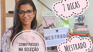 MESTRADO como passei na seleção de uma Federal 7 dicas [upl. by Emmey]