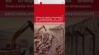 Griechenland verschärft Grenzschutz  Daily News 18092024 [upl. by Inahpets]