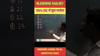 लुप्त संख्या ज्ञात करो 🧐🧐reasoningclasses logicalreasoning analogyreasoning [upl. by Yltnerb941]