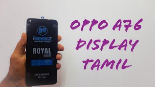 Oppo A76 Display Tamil [upl. by Harlow]