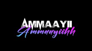 Ammayi Ammaayi Song black screen lyrics Animal movie songstetuswhatsapp statusediting [upl. by Wolfy]