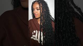 Butterfly locs tutorial human hair fauxlocs [upl. by Aynna]