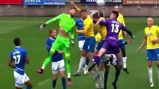 TORQUAY GOALKEEPER SCORING 95TH MINUTE EQUALISER AGAINST HARTLEPOOL IN PLA OFF FINAL [upl. by Faith694]