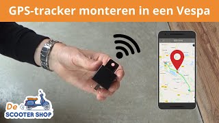 GPStracker monteren in een Vespa  Montagevideo  De Scooter Shop [upl. by Gilberta]