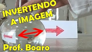 ÁGUA QUE INVERTE A IMAGEM  EXPERIÊNCIA DE FÍSICA  REFRAÇÃO DA LUZ Prof Boaro [upl. by Mateusz]