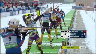 Biathlon World Championships 2012  Women 125 km mass start full race [upl. by Ahsirtak]