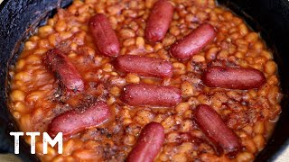 Baked Beans and Cocktail Weenies  Easy Cooking [upl. by Eilyah]