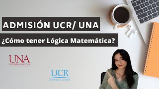 Admisión UCRUNA ¿Cómo tener lógica matemática [upl. by Urita249]