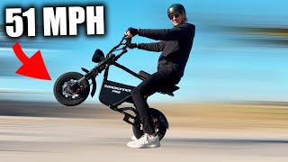 This Tiny 51 MPH Electric Scooter is RIDICULOUS Voro Motors RoadRunner Pro Review [upl. by Enirehtacyram]