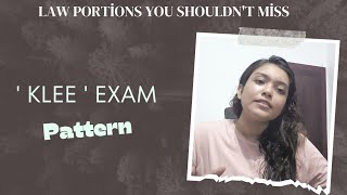 KLEE 2024  Kerala Law Entrance Exam  Exam pattern and Law Portions You shouldnt miss 🤍🖤 [upl. by Hannahoj262]