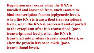 Prokaryotic and Eukaryotic Gene Regulation Video No 398 [upl. by Zacherie]