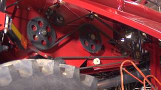 Case IH Combine Inspection Point Chains amp Belts [upl. by Eissel]