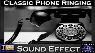 Classic Phone Ringing Sound Effect  High Quality Audio [upl. by Ahtanamas241]