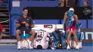 Novak Djokovic and Ana Ivanovic do Gangnam Style  Hyundai Hopman Cup 2013 [upl. by Amir]