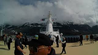 THE ICY STRAIT POINT ALASKA  SHIPS TURNING AROUND [upl. by Lambertson639]