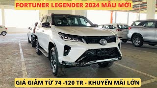 Toyota Fortuner Legender 2024 Mẫu Mới Giá Giảm Từ 74 120 Triệu  Fortuner Legender 2024 [upl. by Anivahs]