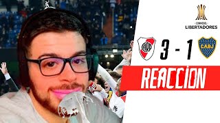 La Cobra reacciona a River 3 Boca 1  Final vuelta Copa Libertadores 2018  Llora de felicidad [upl. by Preciosa469]