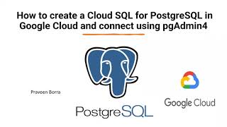 How to create and connect to PostgreSQL instance using GCP  Google Cloud PostgreSQL Tutorial [upl. by Ameline879]