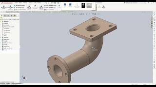 SolidWorks Tutorial for Beginners exercise 11 [upl. by Casmey919]