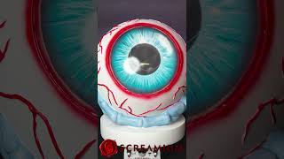 SCREAMIUM Giant Glowing Eyeball Animatronic Halloween Decoration [upl. by Carnay643]