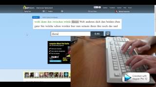 10 Fast Fingers typing test  German 172 WPM w keyboard [upl. by Lashoh894]