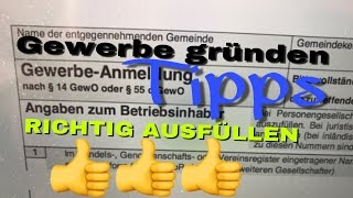 Gewerbe  Kleingewerbe anmelden  Endlich selbständig Aber ACHTUNG [upl. by Alroy]