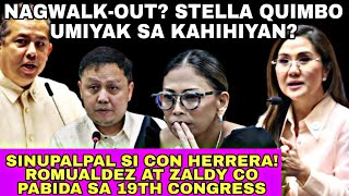 NAGWALKOUT STELLA QUIMBO UMIYAK SA KAHIHIYAN DAHIL NASUPALPAL NI CONG HERRERA TAMBALOSLOS PABIDA [upl. by Osmen]