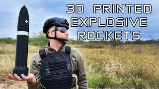 3D Printed Explosive Rocket Testing  Feat DampS Creations [upl. by Whelan]