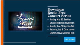 Fremont Street Experience Free Concert Series [upl. by Kcirtapnhoj]