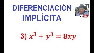 3 Diferenciación Implícita DerivaciónDerivada del Producto [upl. by Lowery]