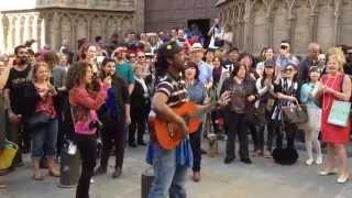 Street Singer Barcelona  Clarence Bekker [upl. by Coppock]