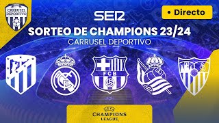 🏆⚽️ SORTEO de los GRUPOS de la UEFA Champions League 202324  BOMBOS EN DIRECTO [upl. by Ahsinut]