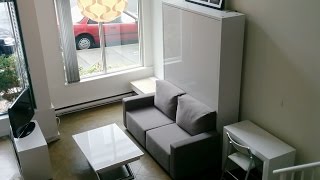 Murphysofa Review of Wall Bed Couch System [upl. by Annodahs]