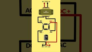 Ac to dc converter circuit  220v to 12V converter [upl. by Ahtinak]