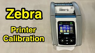 How to calibrate amp align labels on Zebra ZQ610 ZQ620 ZQ630 label printer [upl. by Lavine]