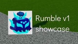 RUMBLE FRUIT Showcase BLOX FRUITS🍎 [upl. by Atiekahs]