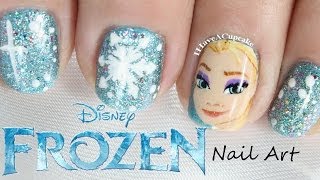 Frozen Nail Art  Elsa [upl. by Anipsed976]