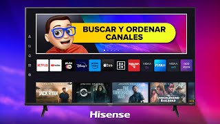 Cómo BUSCAR y ORDENAR CANALES en Smart TV HISENSE 💜  VIDAA OS [upl. by Ettennaej]