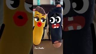 Face Doodles  2 Socks 😂 doodles animation shorts doodle facedoodles [upl. by Alel280]