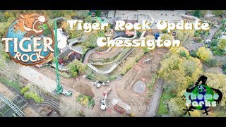 Chessington Tiger Rock and Land of the Tigers update  UK Theme Parks [upl. by Bixby]